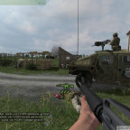 "Armed Assault" - Erste Leiche liegt im Eingang.